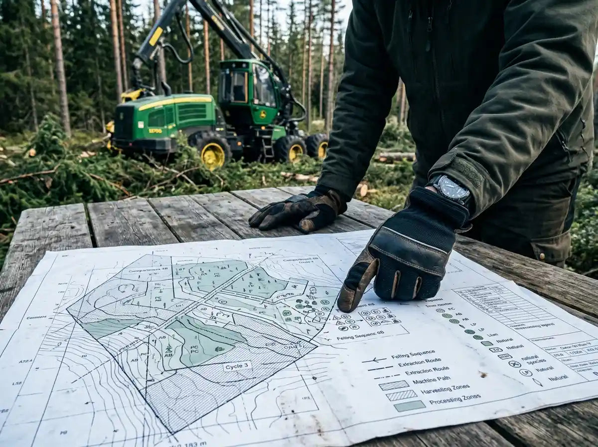 Curso MF1117-2 Apeo y Procesado de Árboles con Cosechadora Forestal